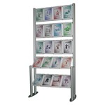 Free standing poster display - combi ladder with 20x A4P